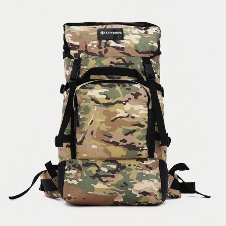 Tourist backpack, 40 l, lightning department, 3 outer pockets, huntsman, camouflage color