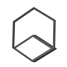 Wall lamp Mantra Kubick, Led, 1630lm, 3000k, 304x40x351 mm, black color