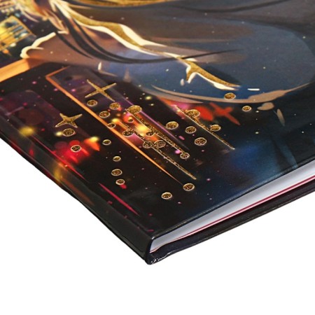 School diary for grades 1-11 Star evening, cover coated cardboard, glossy lamination, foil embossing, universal cheat sheet, 48 sheets, block 65g/m2-2