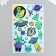 Holographic stickers (stickers) "Cosmos" 10x15 cm, 5-206
