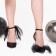 Women's shoes, black color, size 37