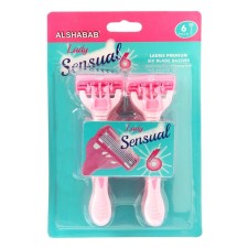 Set of disposable razor machines, 6 pcs 6 blades
