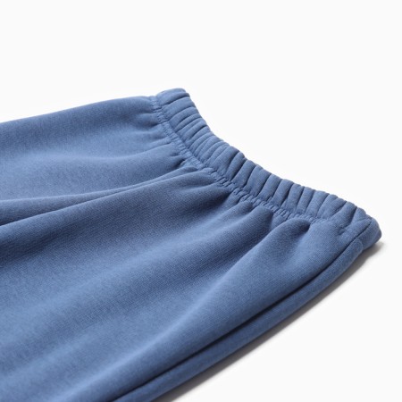 Kit for children (sweatshirt, trousers), launched, dark blue color, height 128 cm-4