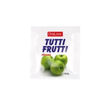 Съедобная гель-смазка TUTTI-FRUTTI для орального секса, со вкусом яблока, 20 шт по 4 г