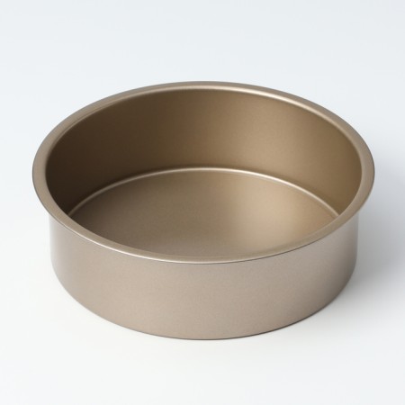 Baking shape of the share "Circle. Randy ", 21.5 × 6.5 cm, removable bottom, anti -stick coating, gold color