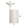 Lamp "Rum" GU10 10W white 8x18x14 cm