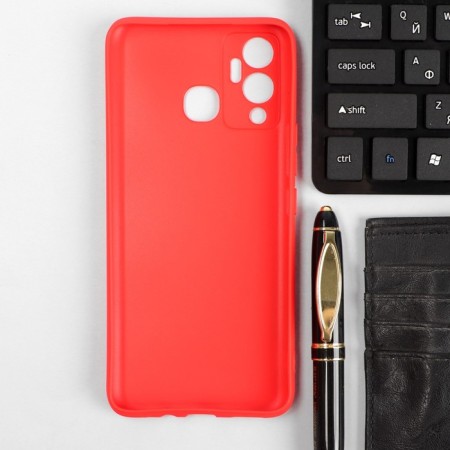 Red Line Ultimate Case, for Infinix Hot 12 Play, silicone, red-1