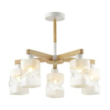 Bonnie chandelier, e27 5x60W, white color, tree
