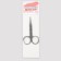 Scissors are manicure, for cuticles, straight, narrow, 9 cm, silver color