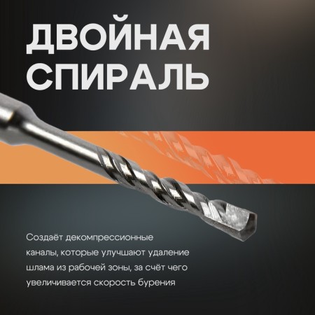 Tour tundra, double spiral, SDS-Plus, 6 x 110 mm.-1