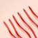 Candles for cake twisted "serpentine" 6 pcs, cocktail, ruby