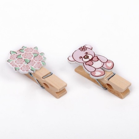 Set of decorative clothespins "Princess set" set 10 pcs.-2