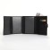 Male purse on the button, department for auto documents, black color