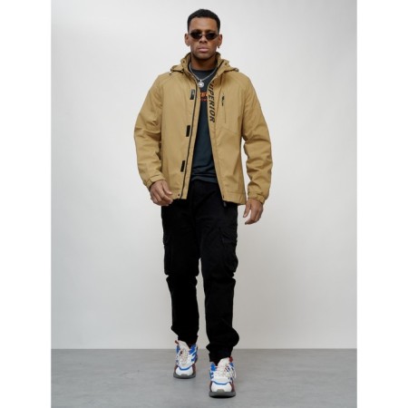 Sports male jacket, size 50, beige color-6