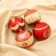Set of balls plastic D-8 cm, 4 pcs "Tsarist patterns" red