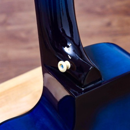 Гитара акустическая Music Life QD-H38Q-J, синяя, 97 см с вырезом-4