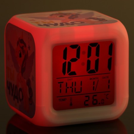 Electronic clock-a-aircraft "You are a miracle", with illumination-9