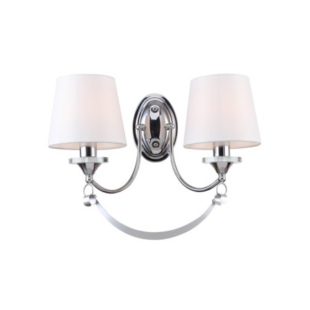 Wall lamp 40W, 2HE14, 22x32 cm, chrome-2