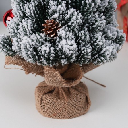 Christmas tree decor "with balls and cones, in a bag" 31x14 cm-2