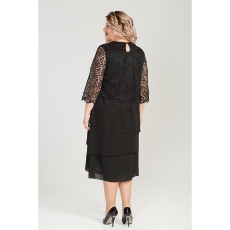Female dress, size 56, black color-5