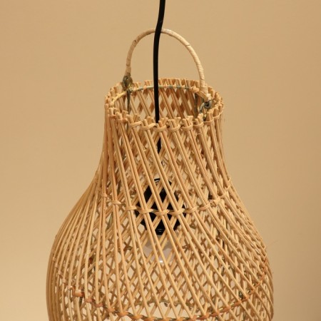Ceiling Lamp from Rotan "Ari" 1x120W, E27, 25x25x35 cm-3
