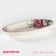 Oval shade "Rose", 28.2 × 14.5 × 3.5 cm, white color