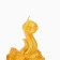 New Year's candle "Snake with a gift", for the New Year, gold 77 x 61 x 35