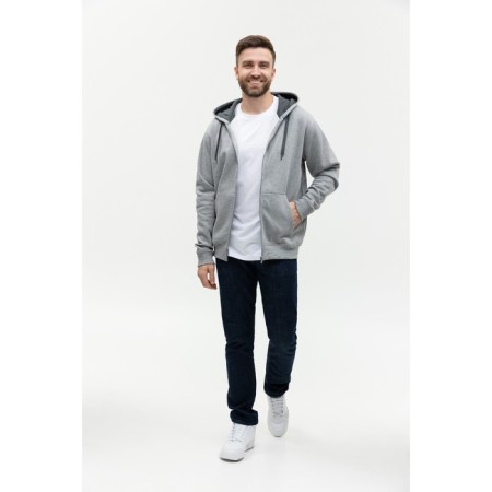 Male sweatshirt, size 44, color gray melange-4