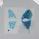Stick plastic rhinestones "Wing butterfly and feather" 16x17 cm
