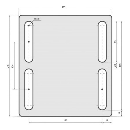 Belmash VM125, stroke 127 mm, lip width 123 mm, cast iron, cast iron-4