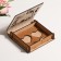 Casket for the rings "Stylish", 10 x 9.5 x 2, oak, MDF