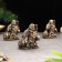 Souvenir "Hothee for wealth", gypsum concrete, 6x5x5 cm, set 3 pcs, 6x4x6.5 cm