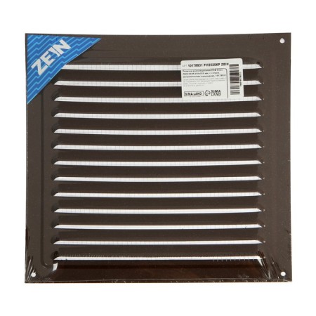 Ventilation grate Zein Lux RM2525KR, 250 x 250 mm, with a grid, metal, brown-7