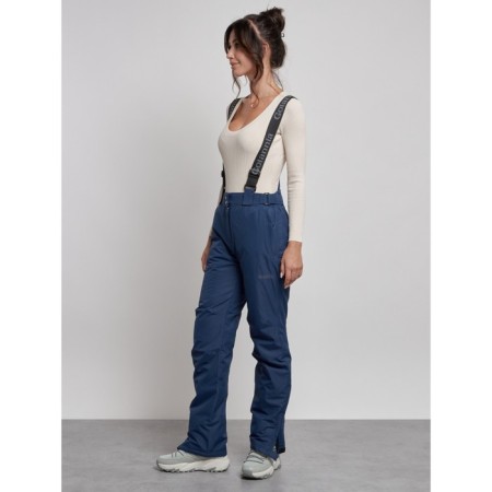 Semi-combinezone ski insulated female winter, size 50, dark blue color-1