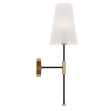 Wall lamp (sconces) tida, 1xe14, black color and brass