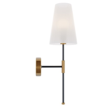 Wall lamp (sconces) tida, 1xe14, black color and brass