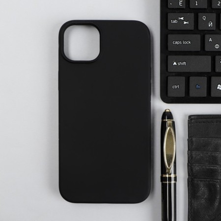 Red Line Ultimate cover for iPhone 14 Plus, silicone, microfiber, black
