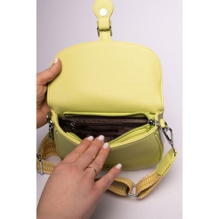 Cross-Body Bag, eco-leather, Ludor lemon, 21x8x18 cm-4