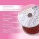 A chain with pearls, metal, plastic, 2 mm, SS6, 9 ± 1 m, red color red