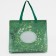 Household bag without fastening, green color