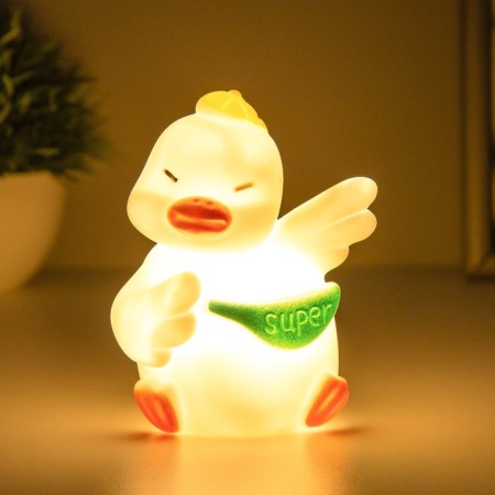 Nightlight "Dancer duck" LED 1W 3x LR44 white 5x8x11cm Risalux-2
