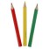 Pencils colored 12 flowers mini, wooden case, triangular