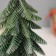 Christmas tree decor "snowy with sparkles, in a pot" 22x7.5 cm