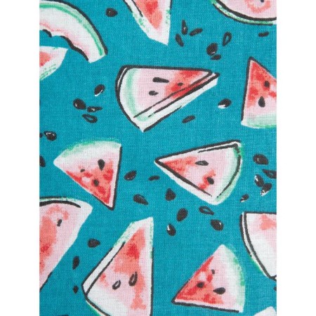 Pillow orthopedic roller with buckwheat luster, size 20x50 cm, watermelon, blue color-2