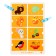 IQ reusable cards "Funny animals", with clothespins, 4+
