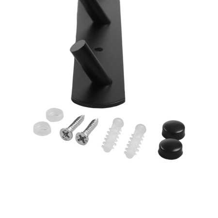 Cappio CVT001 hanger, metallic, three -horn, black color-5