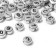 Acrylic bead "numbers" mix, 7 × 4 mm, set 10 g, silver color