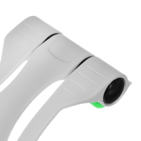 Luazon phone stand, folding, reinforced, adjustable height, white/green-10