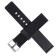 20 mm watch strap, silicone, L-22 cm, black