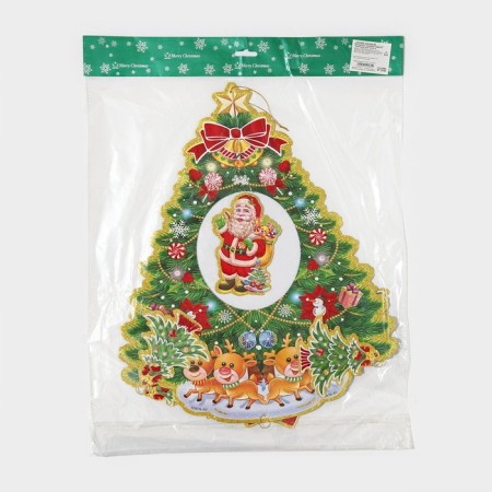 Decorative decoration (suspension) "New Year tree" 62x36 cm-6